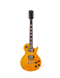 Guitarra Eléctrica Tipo Les Paul Gloss Amarilla Flameada LPGYL